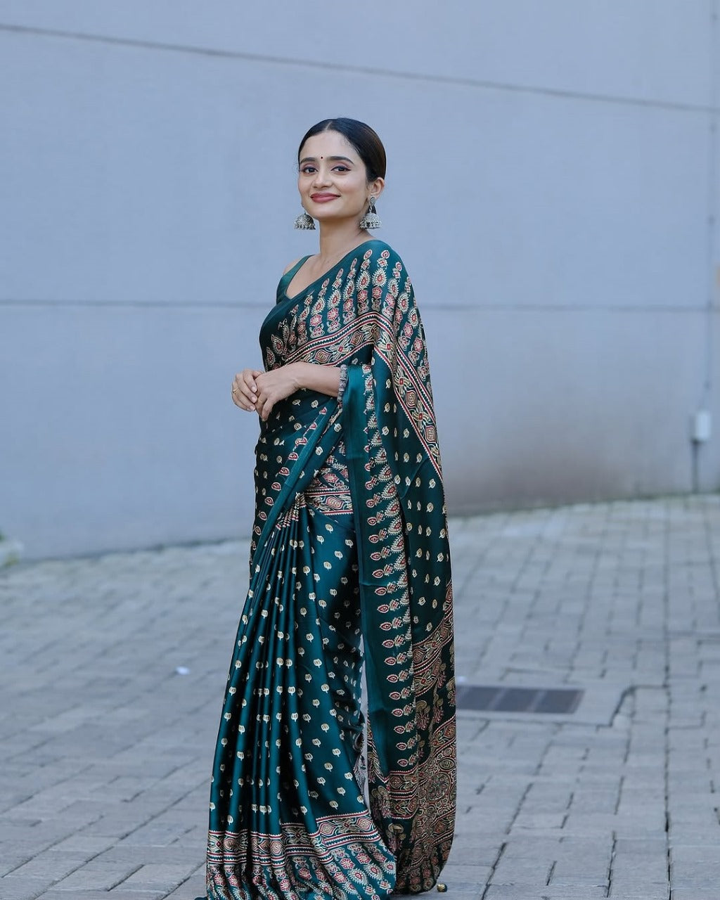 AJRAKH MODAL SILK SAREE